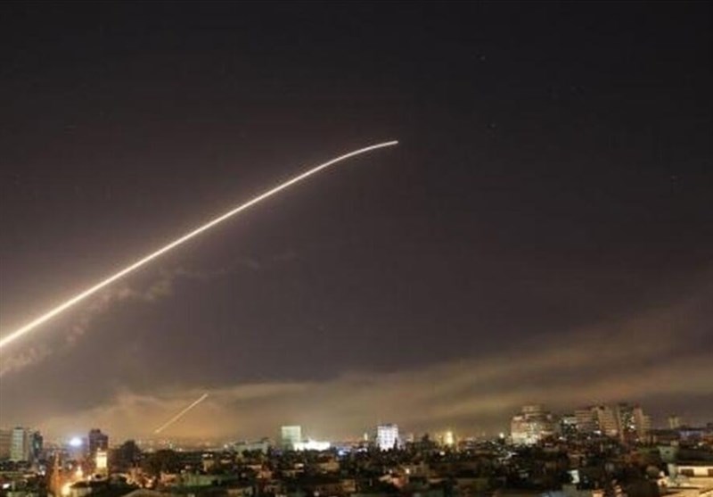سرنگونی موشک های اسرائیلی توسط پدافند هوایی سوریه