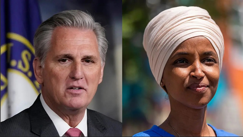 McCarthy Vows to Remove Ilhan Omar from Foreign Affairs Committee for Criticizing Israel