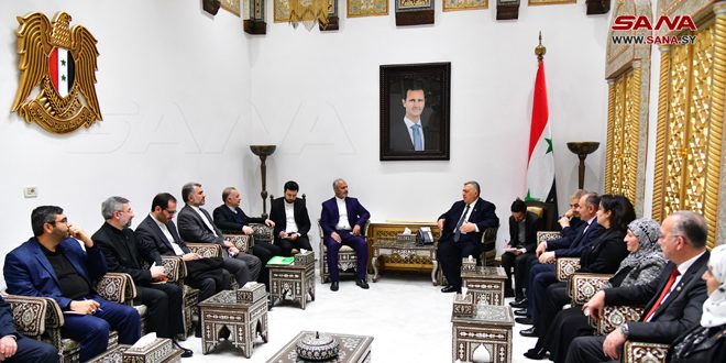 مجلسا الشعب السوري والشورى الإيراني يبحثان تطوير العلاقات البرلمانية الثنائية