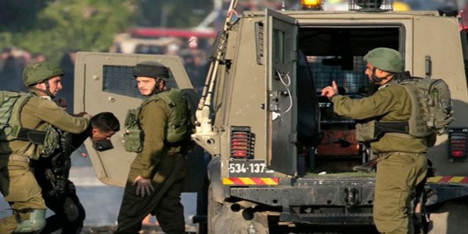 قوات الاحتلال تعتقل 22 فلسطينياً في الضفة الغربية