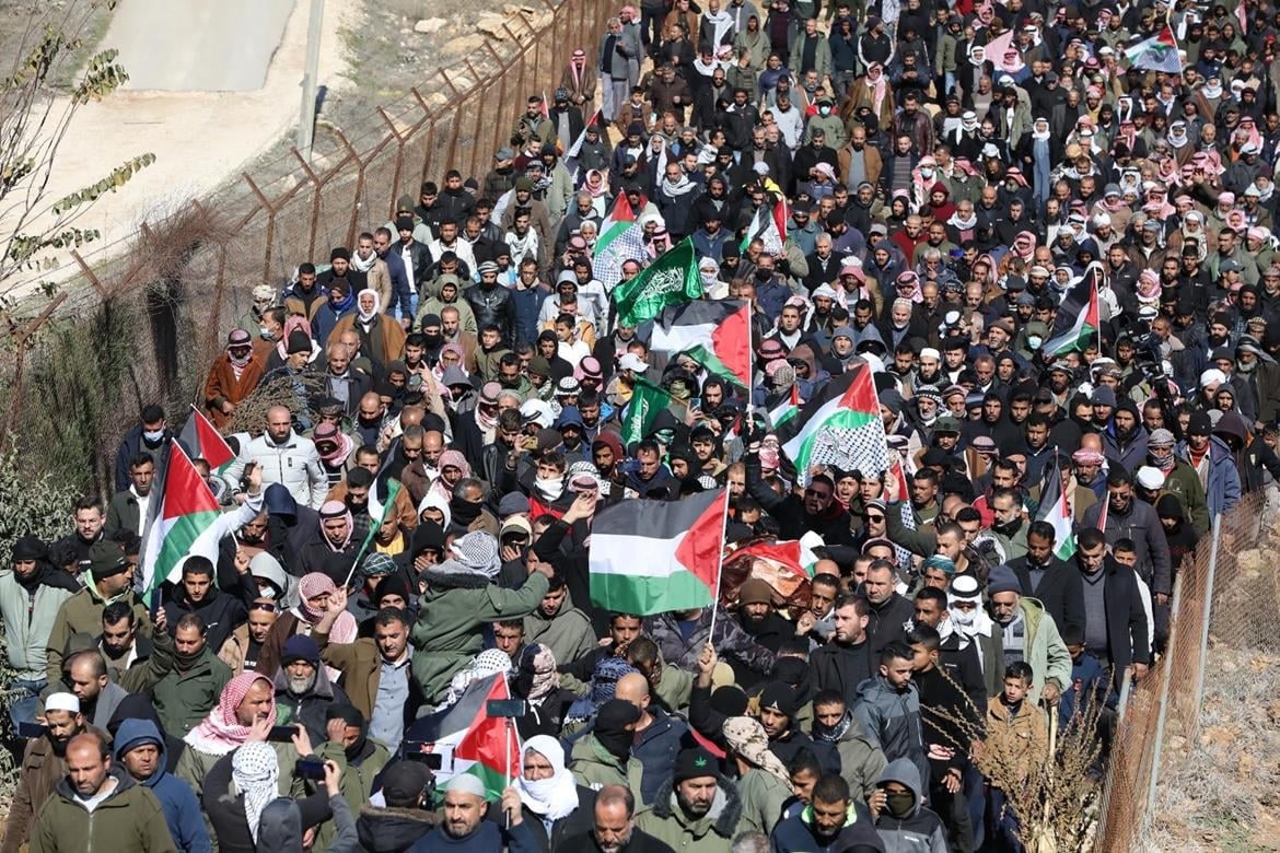 Mass Funeral for Slain Palestinian as Occupied West Bank
