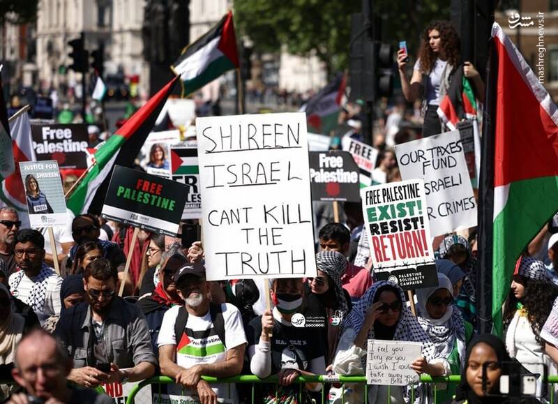 هزاران  اروپایی برای حمایت از فلسطین به خیابان آمدند/ حماس: مقاومت تنها راه ماست