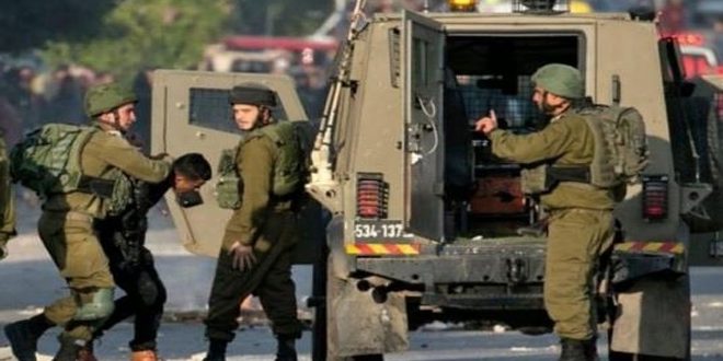 الكيان الصهيوني يعتقل تسعة فلسطينيين في الضفة الغربية