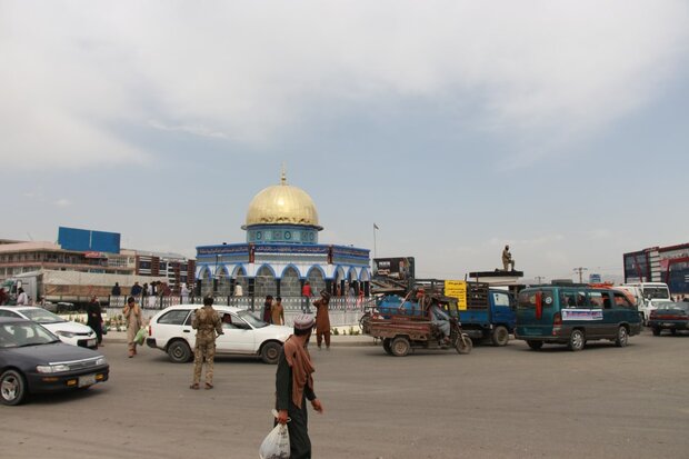 طالبان نماد بیت المقدس را در پایتخت افغانستان نصب کردند