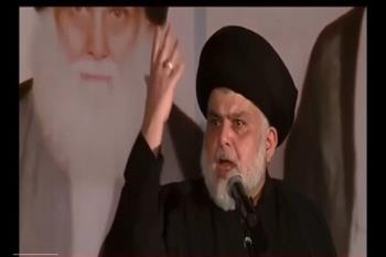 سخنرانی مقتدی صدر در عراق  ناتمام ماند