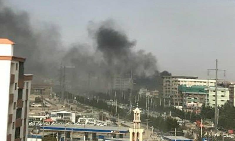 انفجار بزرگ روبروی سفارت روسیه در پایتخت افغانستان