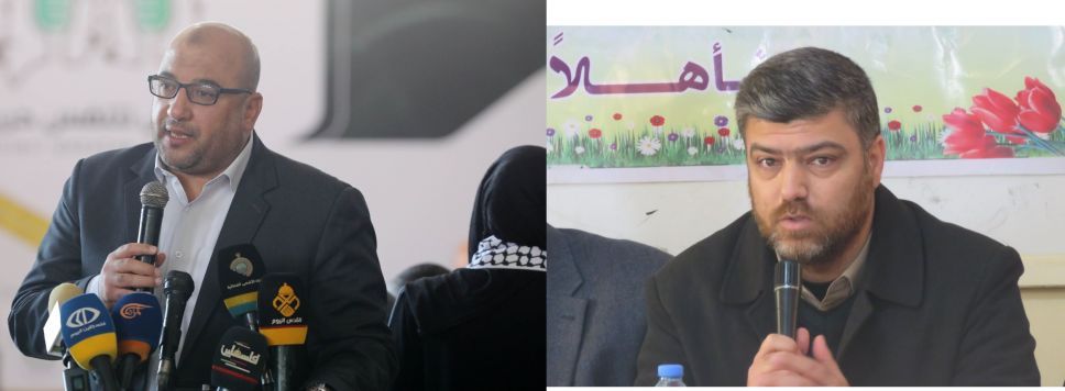 استشهاد عضوي المكتب السياسي لحماس زكريا معمر وجواد أبو شمالة بقصف الاحتلال الليلة
