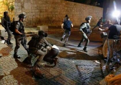 قوات الاحتلال تعتقل المقدسيين في باب العامود وعصيان مدني ضد الاحتلال