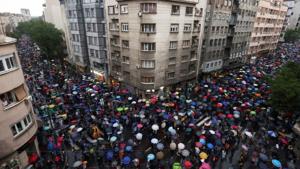 Thousands of Serbians Rally for 4th Week in Protest at Government’s Policies