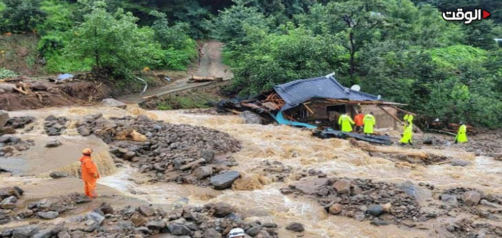 24 قتيلاً وعشرة مفقودين جراء فيضانات في كوريا الجنوبية