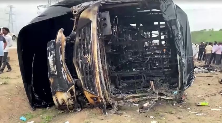 Bus Fire Kills at Least 25 in India