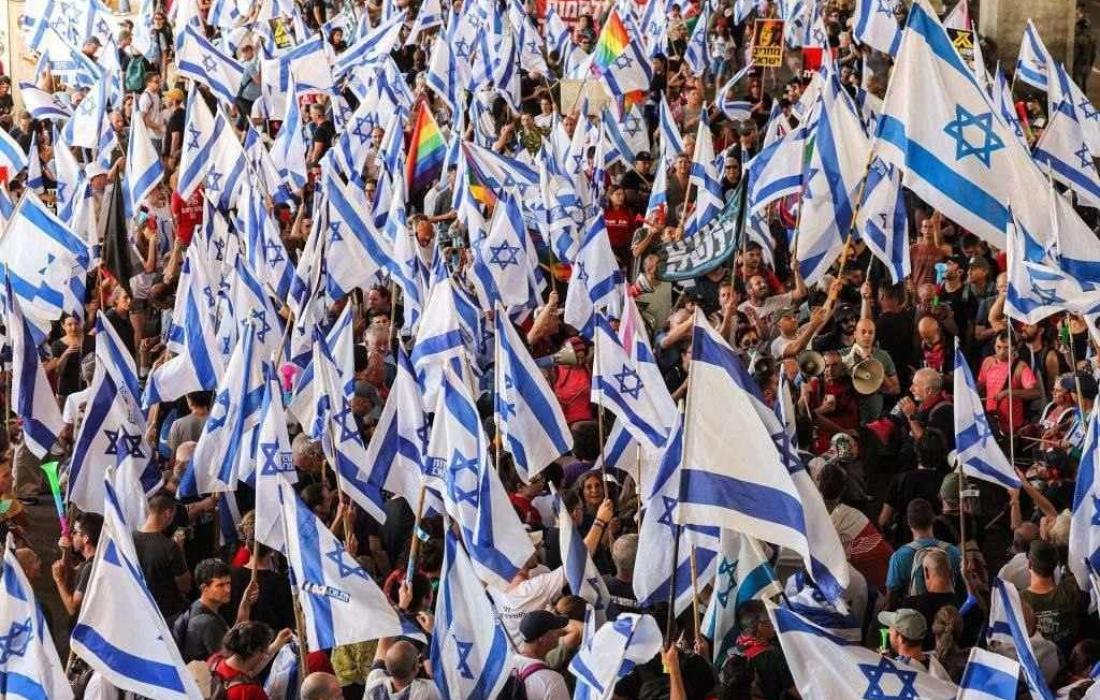 استمرار المظاهرات المناهضة للإصلاحات القضائية في "اسرائيل" للأسبوع الثلاثين