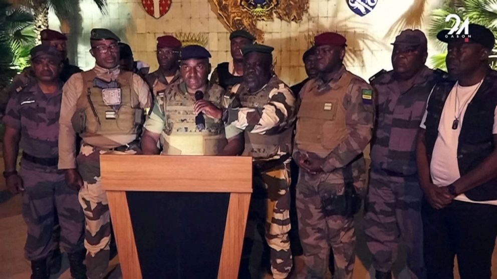 Gabon Military Officers Oust President in Military Coup