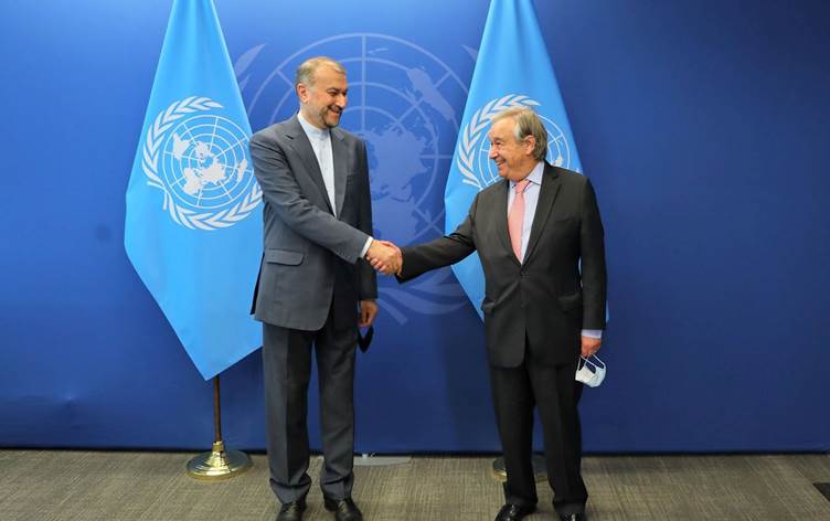 Guterres and Amir-Abdollahian engaged in a conversation regarding the region and the Red Sea
