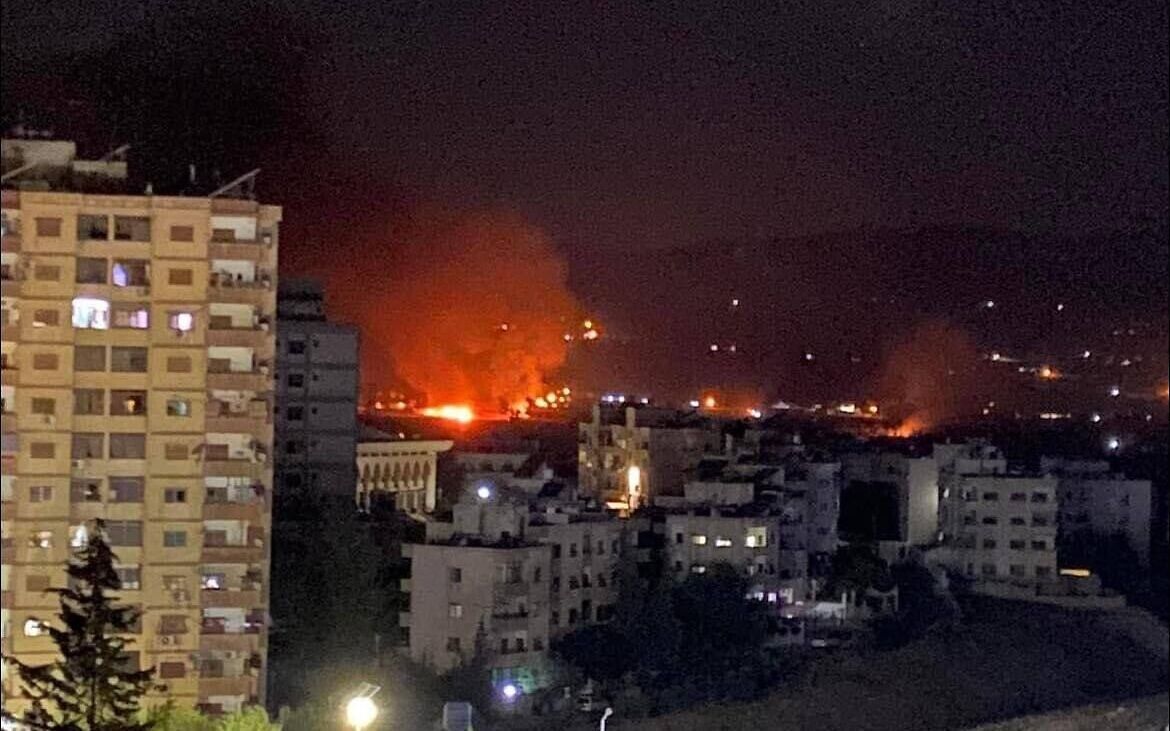 شنیده شدن صدای انفجار در حومه شهر دمشق