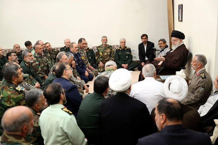 During a gathering with armed forces commanders, the Supreme Leader of Iran highlighted how the Iranian nation’s resolve has become evident in recent occurrences
