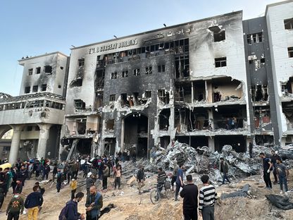 الاورومتوسطي: مستشفى الشفاء يسجل أحد أكبر المذابح في التاريخ الفلسطيني