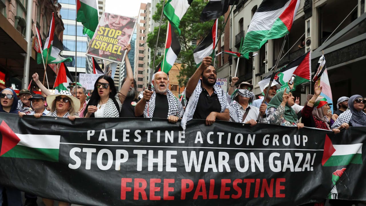 Tens of Thousands Rally for Palestine in Sydney as Nationwide Protests Erupt