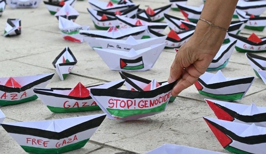 تظاهرات واسعة داعمة لـ"أسطول الصمود" مع اقترابه من سواحل غزة