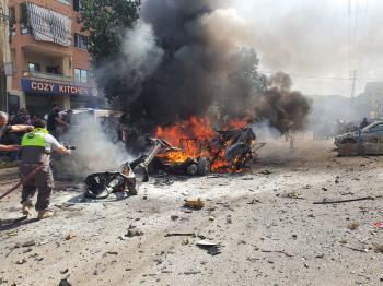 استشهاد لبناني في قصف إسرائيلي استهدف مركبة في النبطية استشهاد لبناني في قصف إسرائيلي استهدف مركبة في النبطية