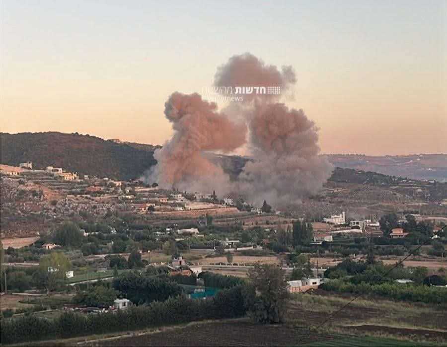 شهيدان بغارتين للكيان الصهيوني على جنوب لبنان