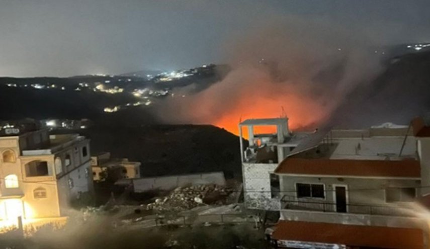 الطائرات الحربية الإسرائيلية تستهدف مجرى نهر طيرفلسيه وعيترون جنوب لبنان