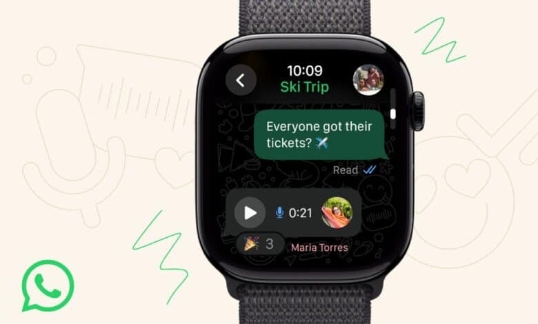 إطلاق تطبيق واتساب الكامل رسميًا لساعات آبل الذكية