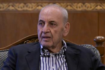 رئیس مجلس لبنان: فرستاده آمریکا غلط بزرگی کرده است