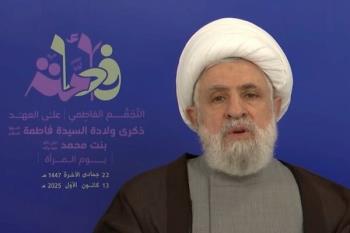 دبیرکل حزب‌الله:اگر آسمان به زمین بیاید خلع سلاح نمی‌شویم