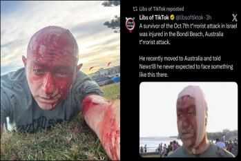 أحد الناجين من أحداث 7 أكتوبر يلتقط سيلفي لحادثة سيدني!