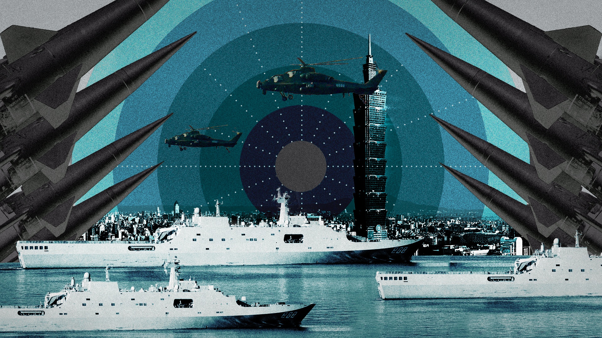 تایوان در حصار نظامی چین