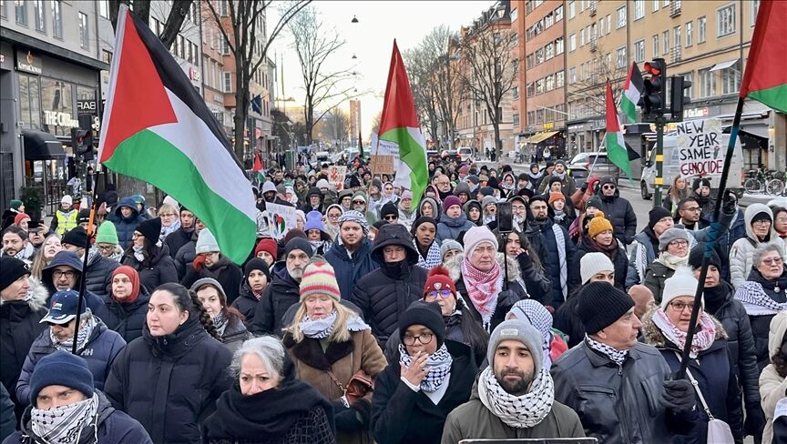 Swiss Demonstrators Demand an End to Gaza Genocide