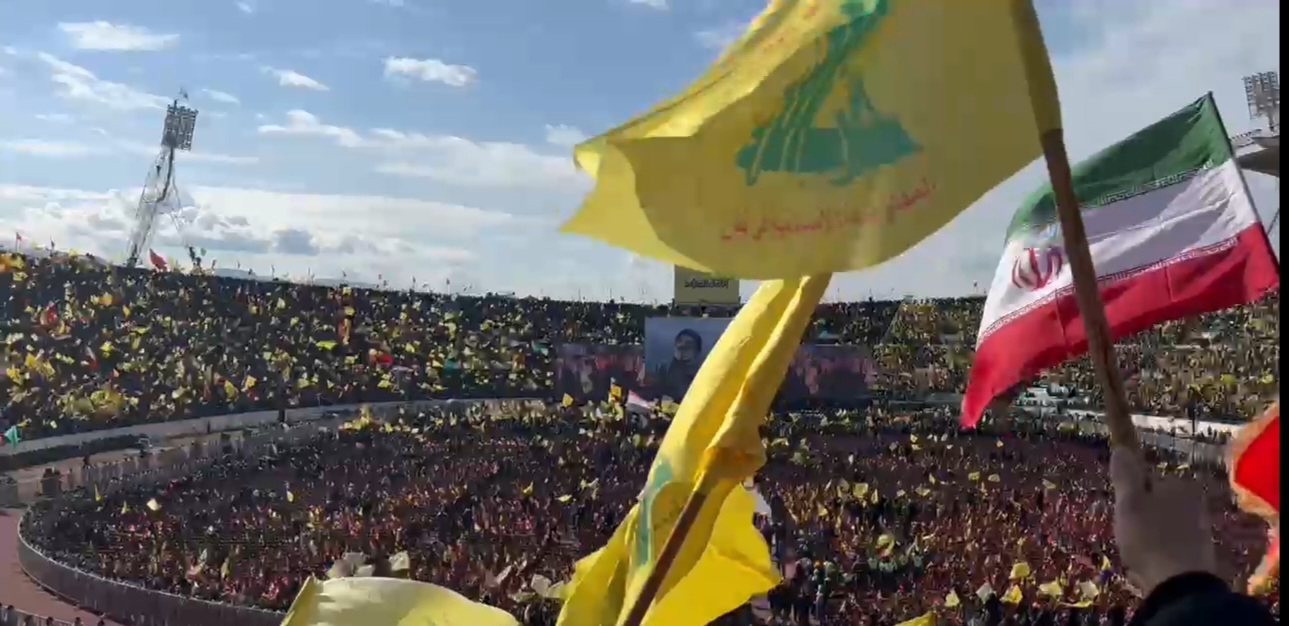 الملايين يشاركون في تشييع جثمان الشهید سيد حسن نصر الله زعيم المقاومة