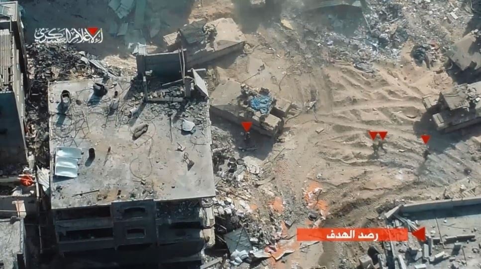 كتائب القسام تنشر مشاهد لاشتباك مع جيش الاحتلال شرقي مخيم جباليا