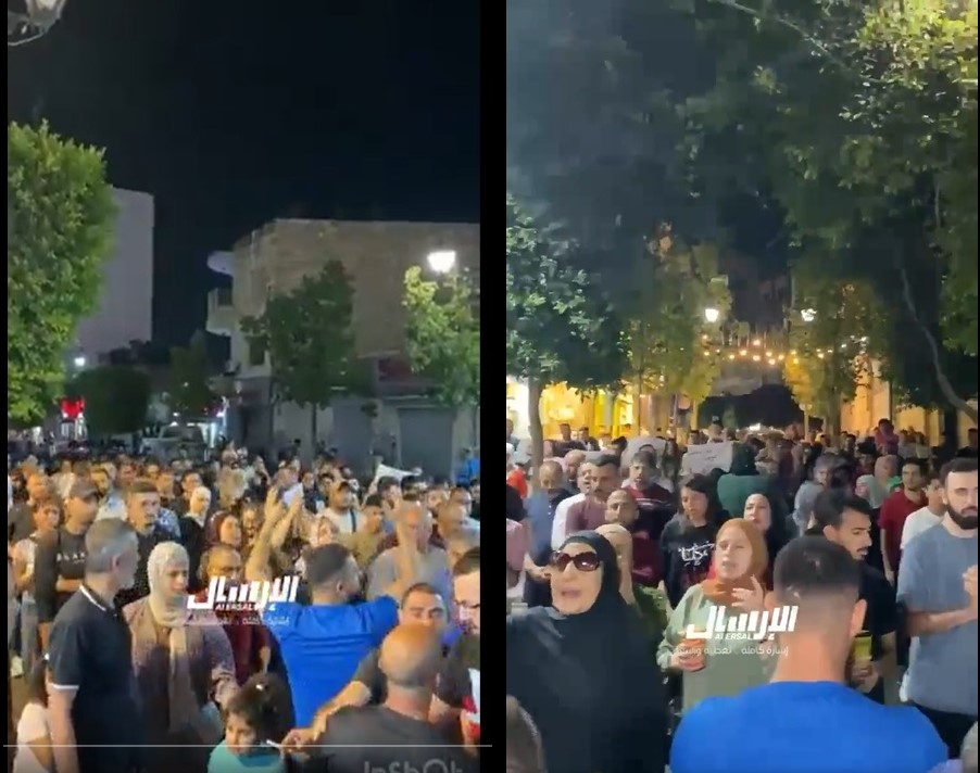 أمن السلطة يقمع تظاهرات في رام الله ونابلس تطالب بإنهاء حرب الإبادة والتجويع بغزة