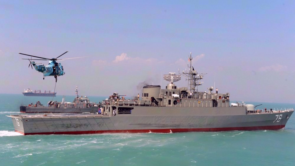 Iranian Naval Helicopter Engages US Warship in Sea of Oman