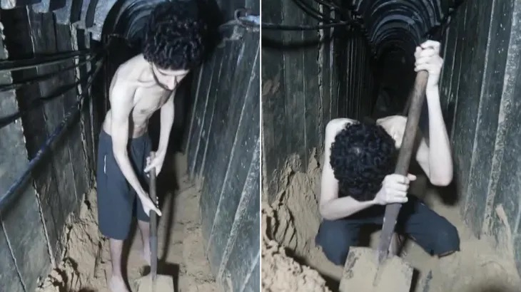 أسير إسرائيلي يوثق يومياته مع الجوع من نفق ضيق