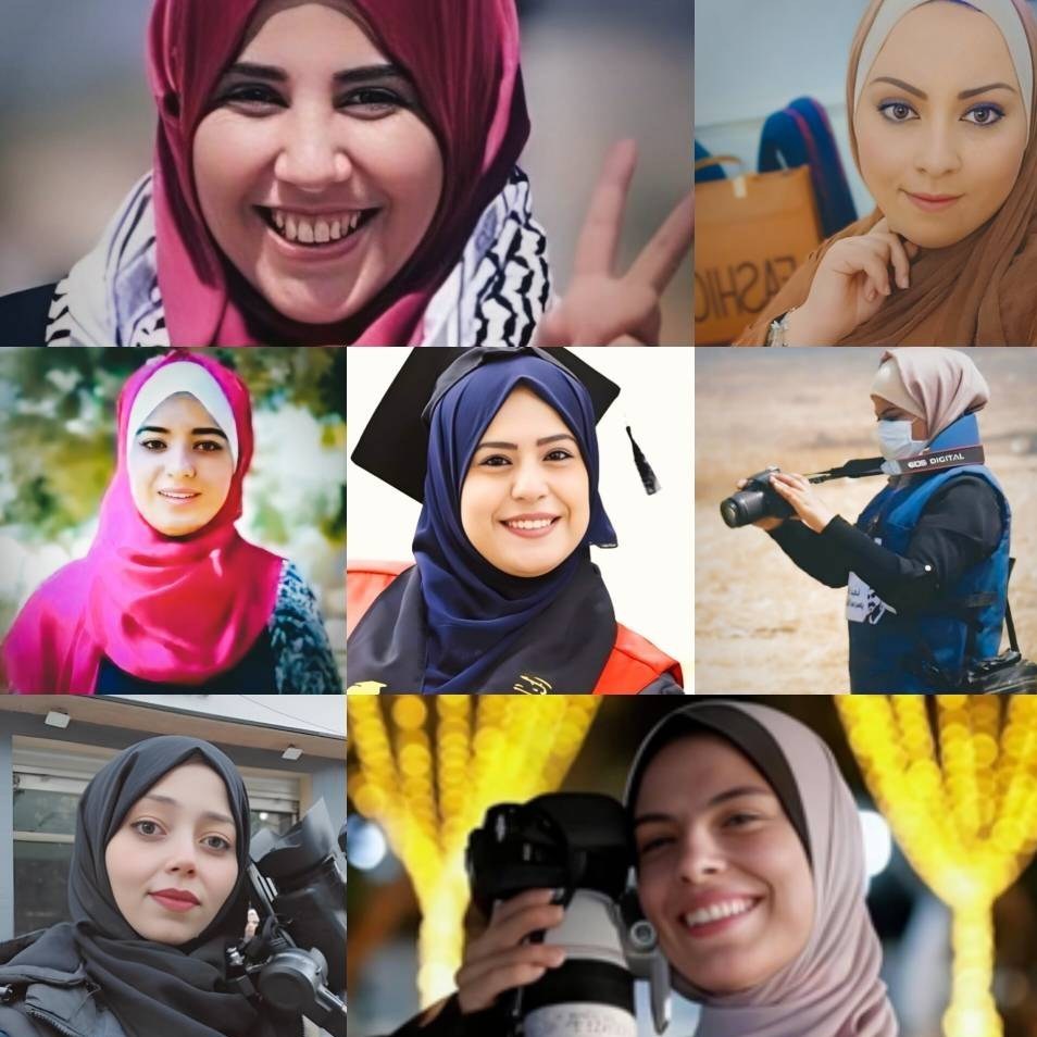 ابتسامة في وجه الموت.. ٣٧ صحفية فلسطينية يواجهن رصاص الاحتلال بالكلمة والصورة