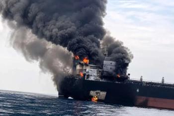 Another Oil Tanker Catches Fire in the Strait of Hormuz