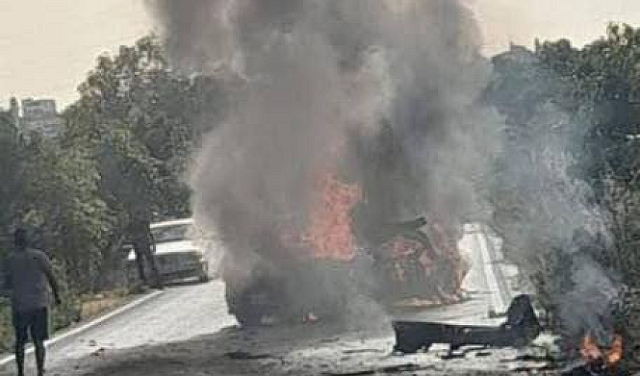 الكيان الصهيوني يدمر مركبة ومنشآت زراعية في بلدة بريقع جنوبي لبنان