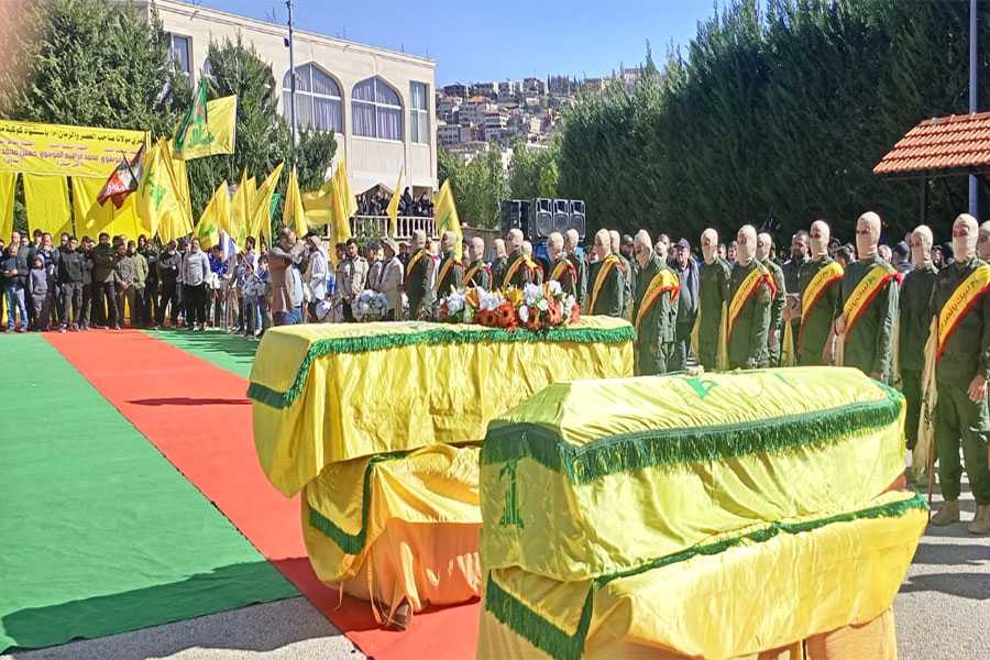 حزب الله وأهالي بلدة النبي شيت شيّعوا كوكبةً من الشهداء