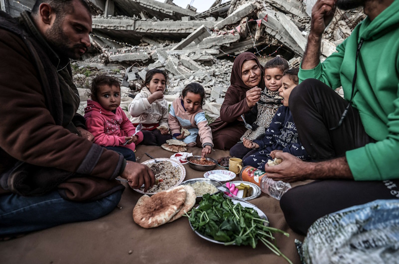 ماه رمضان غزه در میان آوارها