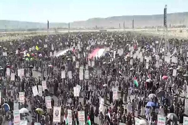 راهپیمایی میلیونی یمنی‌ها در حمایت از فلسطین