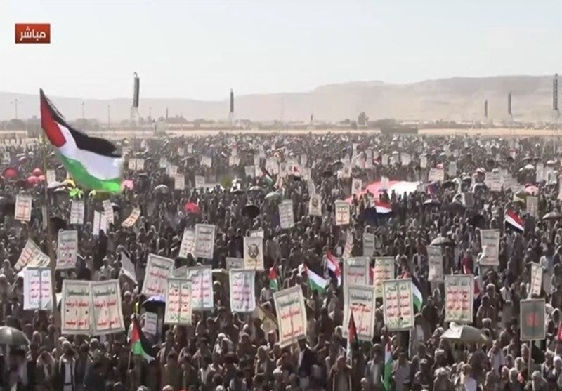 اليمن.. مسيرة في صعدة نصرةً لفلسطين