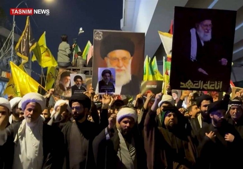 مرة اخرى ... بغداد تثبت هويتها / شباب يقاوم المحتل وآخر يساند الجمهورية الإسلامية
