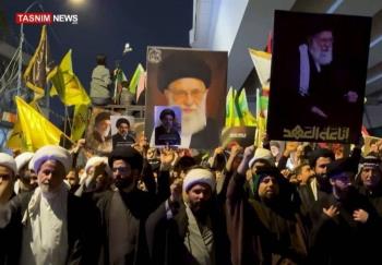مرة اخرى ... بغداد تثبت هويتها / شباب يقاوم المحتل وآخر يساند الجمهورية الإسلامية