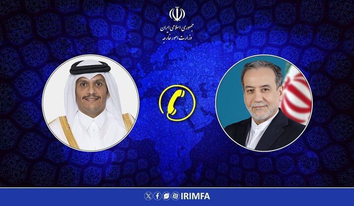 Iran, Qatar FMs Exchange Views on Regional Issues in Phone Call