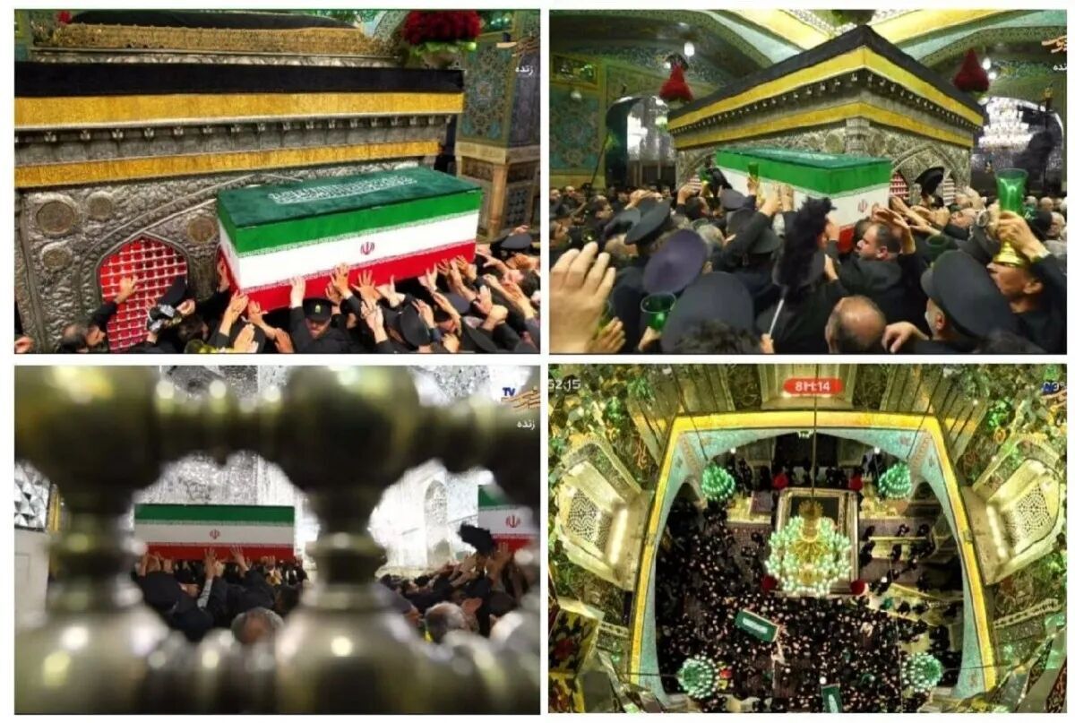 إمام الثورة الشهيد يرقد في جوار الإمام الرضا (ع) بعد ملحمة تشييع تاريخية