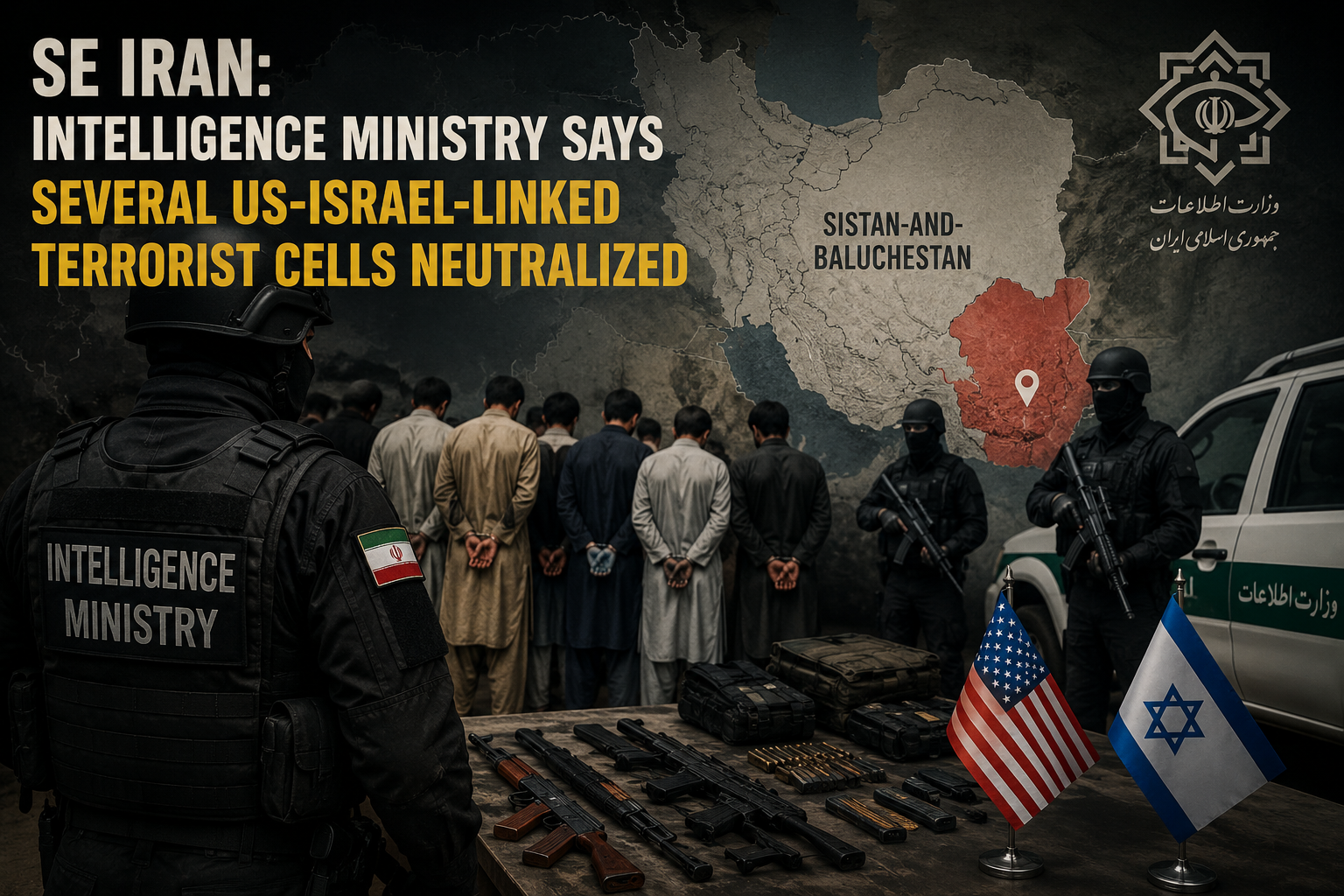 SE Iran: Intelligence Ministry Says Several US-Israel-Linked Terrorist Cells Neutralized