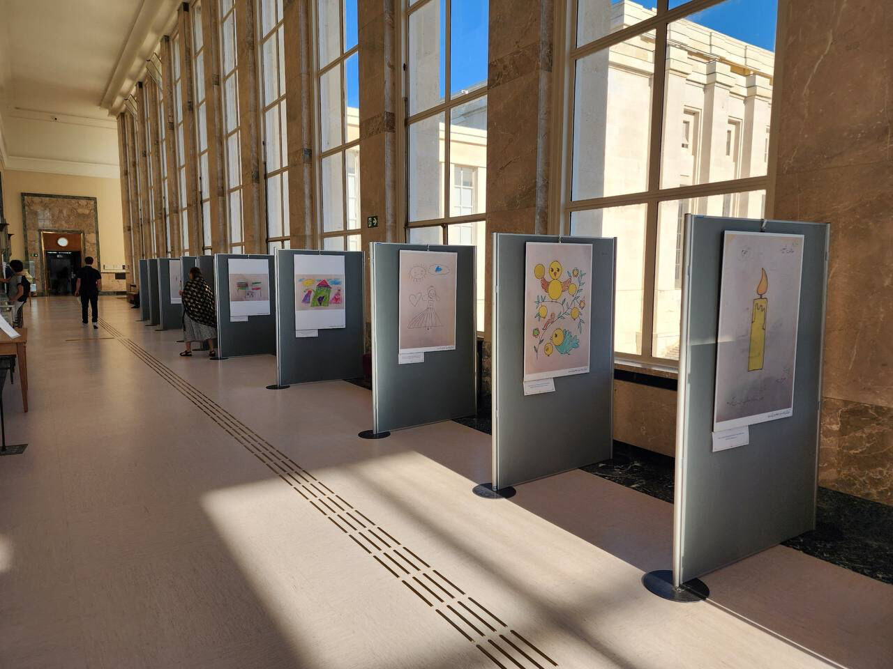 Minab Children’s Paintings Displayed at UN in Geneva